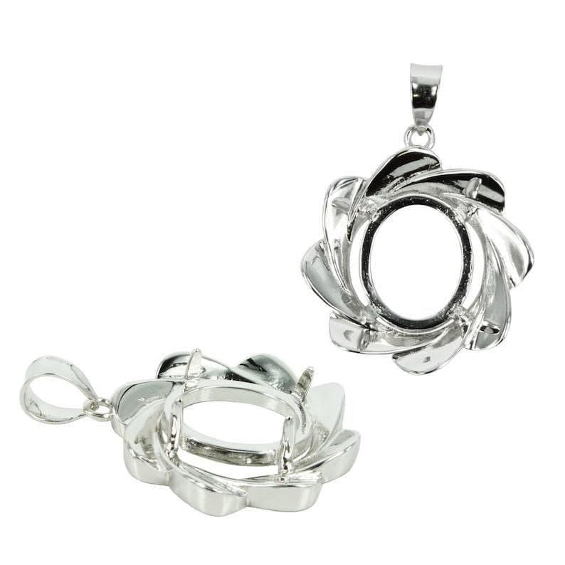 925 Sterling Silver Pendant-Bird Jewellery Settings