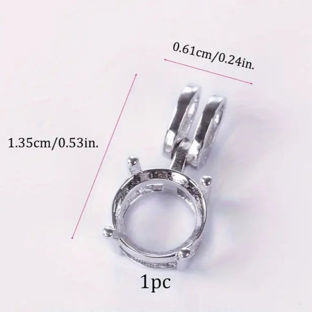 925 Sterling Silver Flex Rabbit Ear Pendant-Bird Jewellery Settings