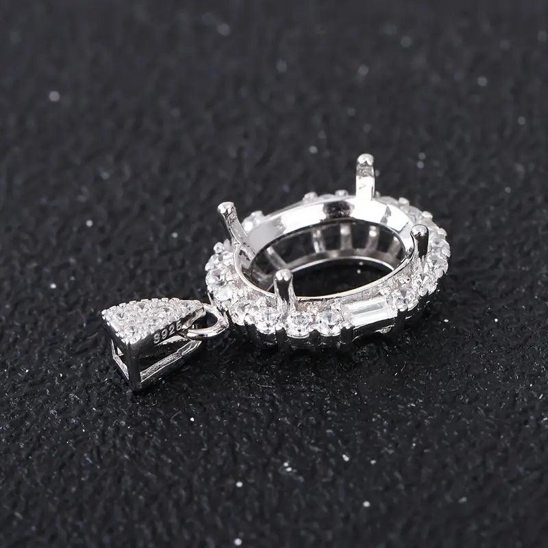 925 Sterling Silver and Cubic Zirconia Pendant-Bird Jewellery Settings