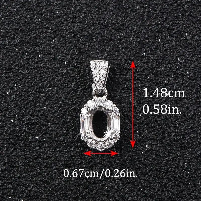 925 Sterling Silver and Cubic Zirconia Pendant-Bird Jewellery Settings
