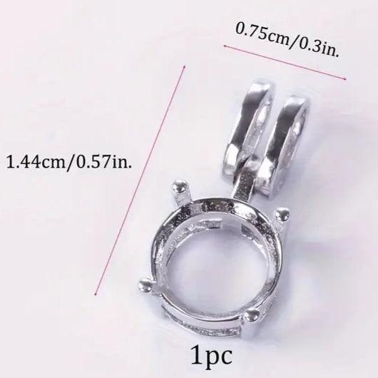 925 Sterling Silver Flex Rabbit Ear Pendant-Bird Jewellery Settings