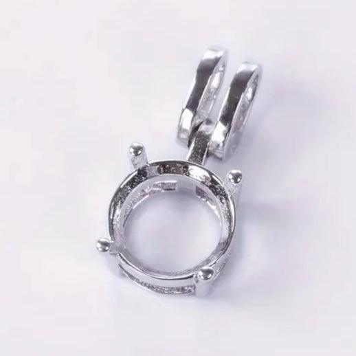 925 Sterling Silver Flex Rabbit Ear Pendant-Bird Jewellery Settings