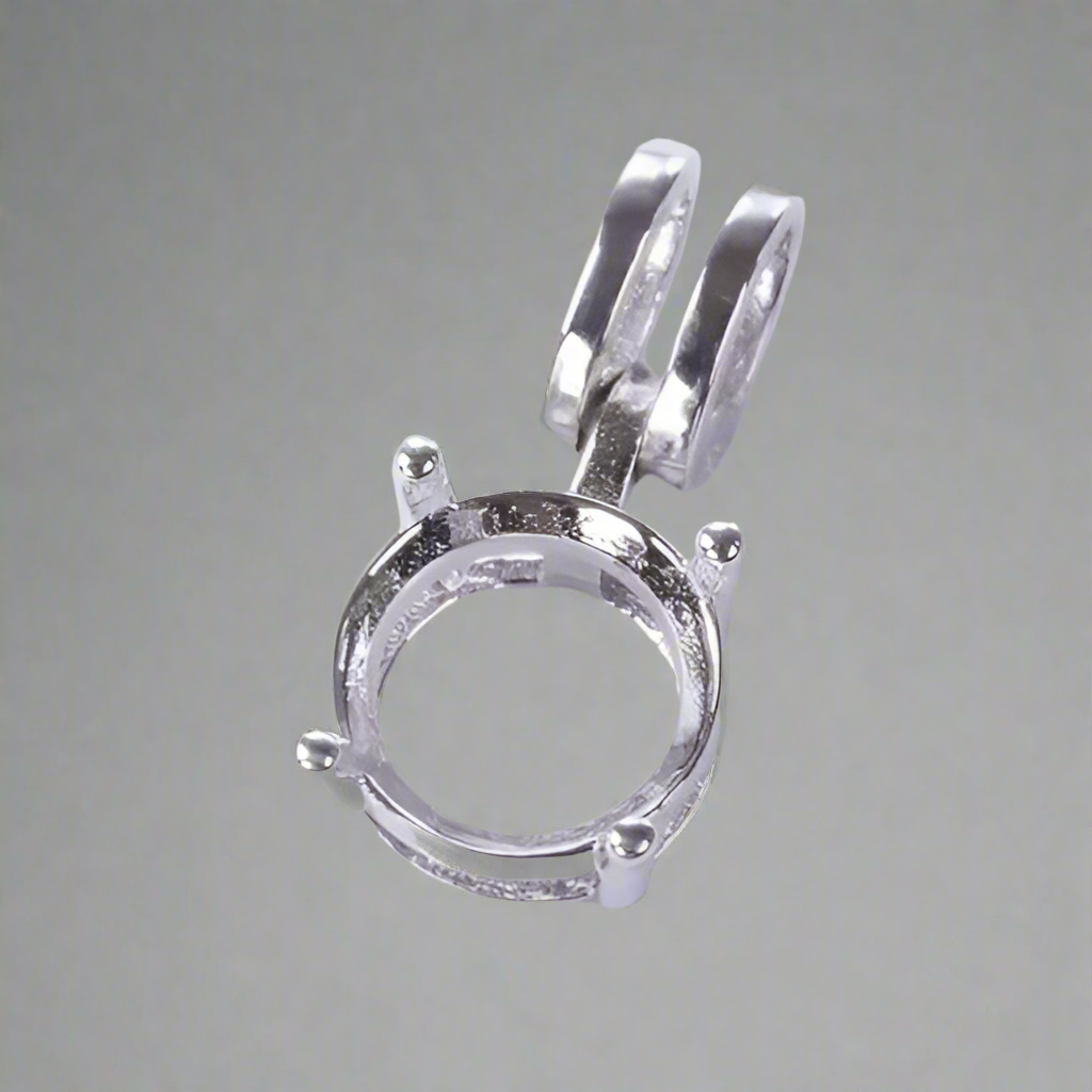 925 Sterling Silver Flex Rabbit Ear Pendant-Bird Jewellery Settings