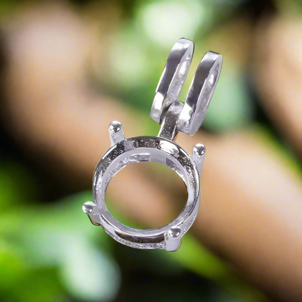 925 Sterling Silver Flex Rabbit Ear Pendant-Bird Jewellery Settings