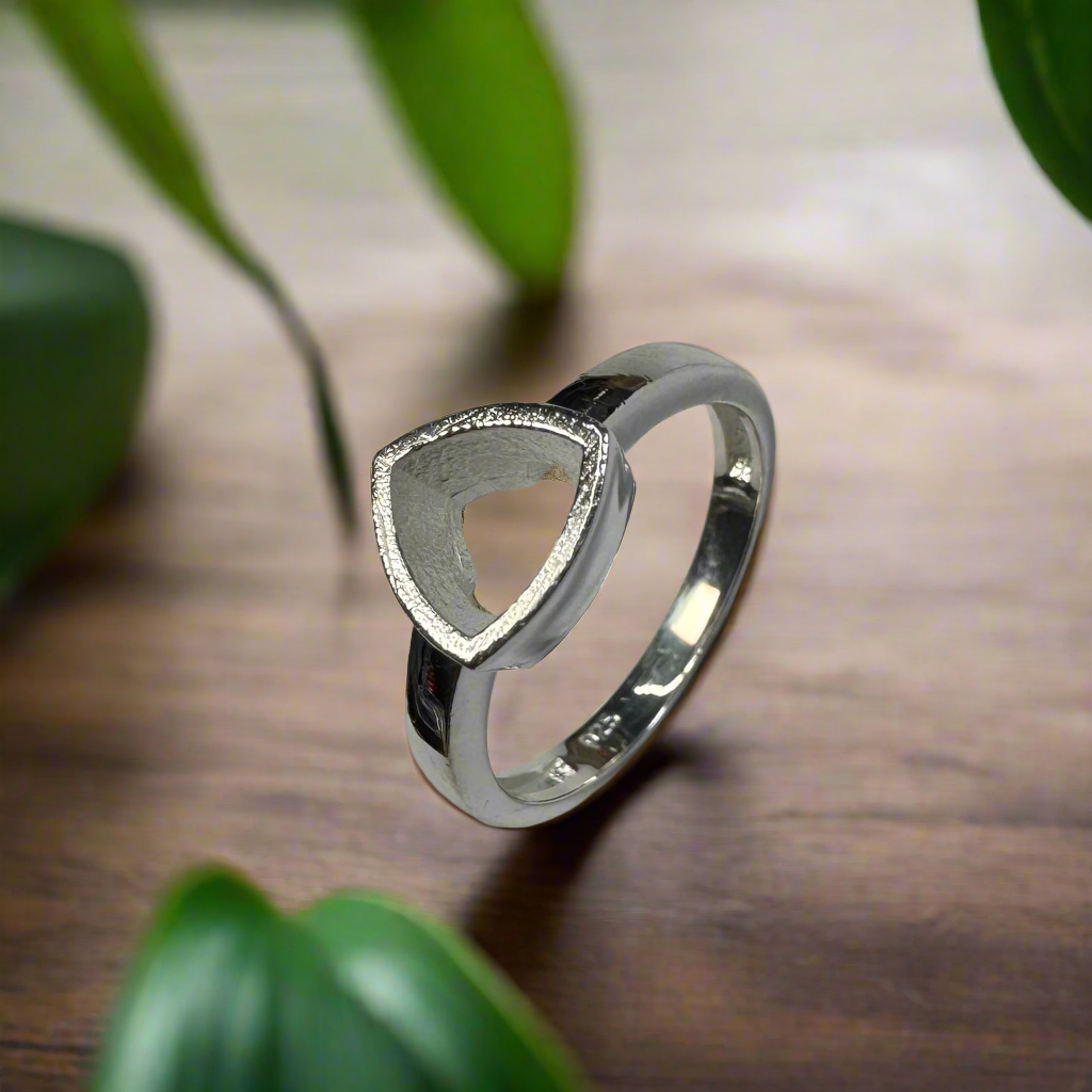925 Sterling Silver Bezel Set 6mm Ring-Bird Jewellery Settings