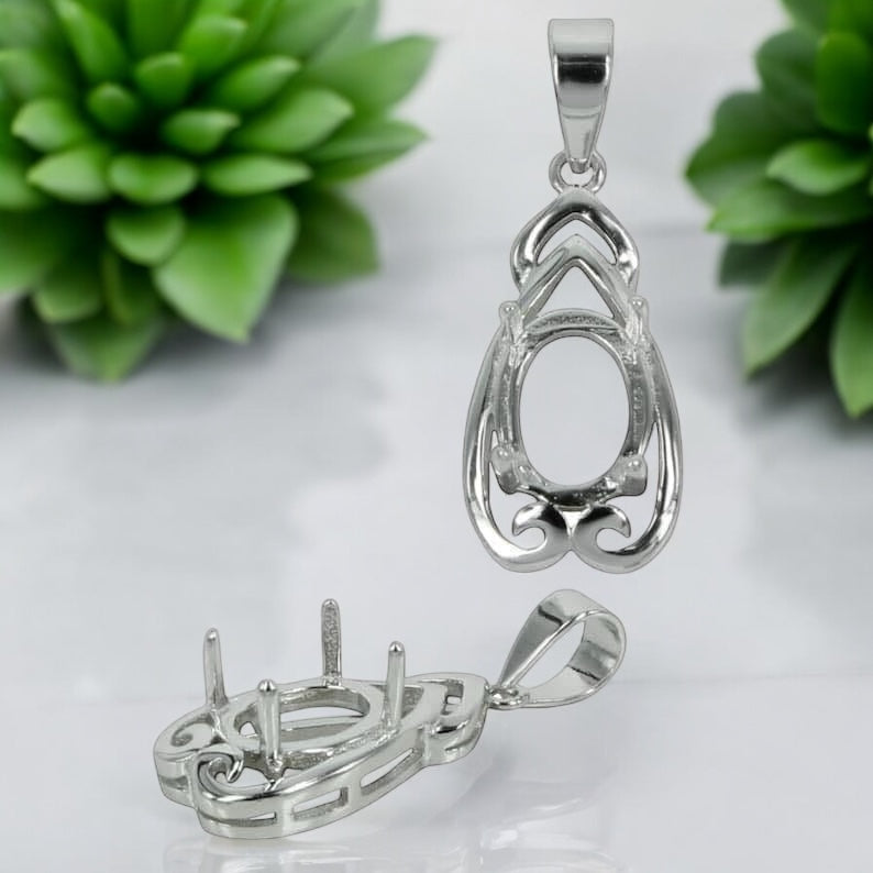 925 Sterling Silver Pendant-Bird Jewellery Settings
