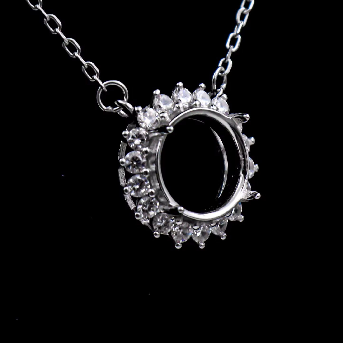 925 Sterling Silver and Cubic Zirconia Necklace
