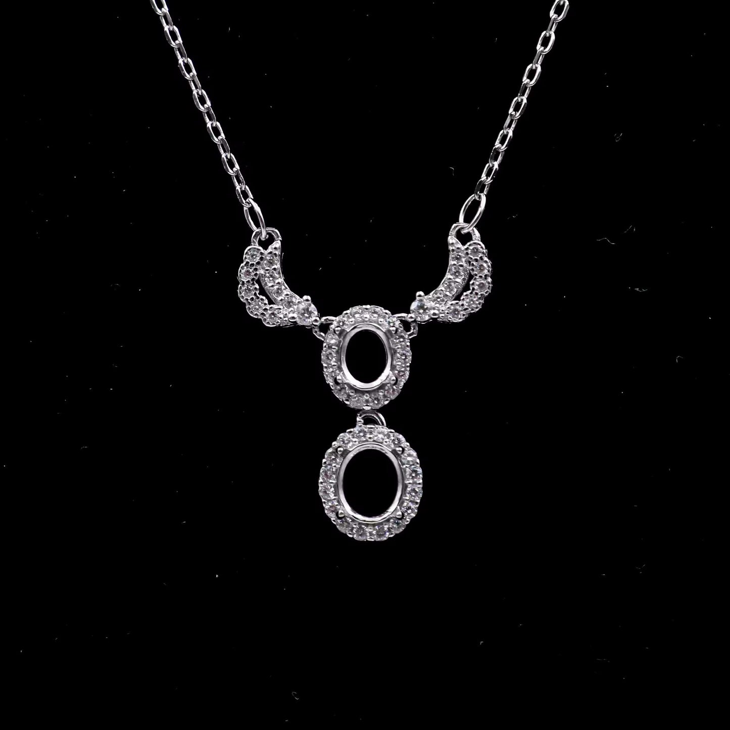 925 Sterling Silver and Cubic Zirconia Necklace