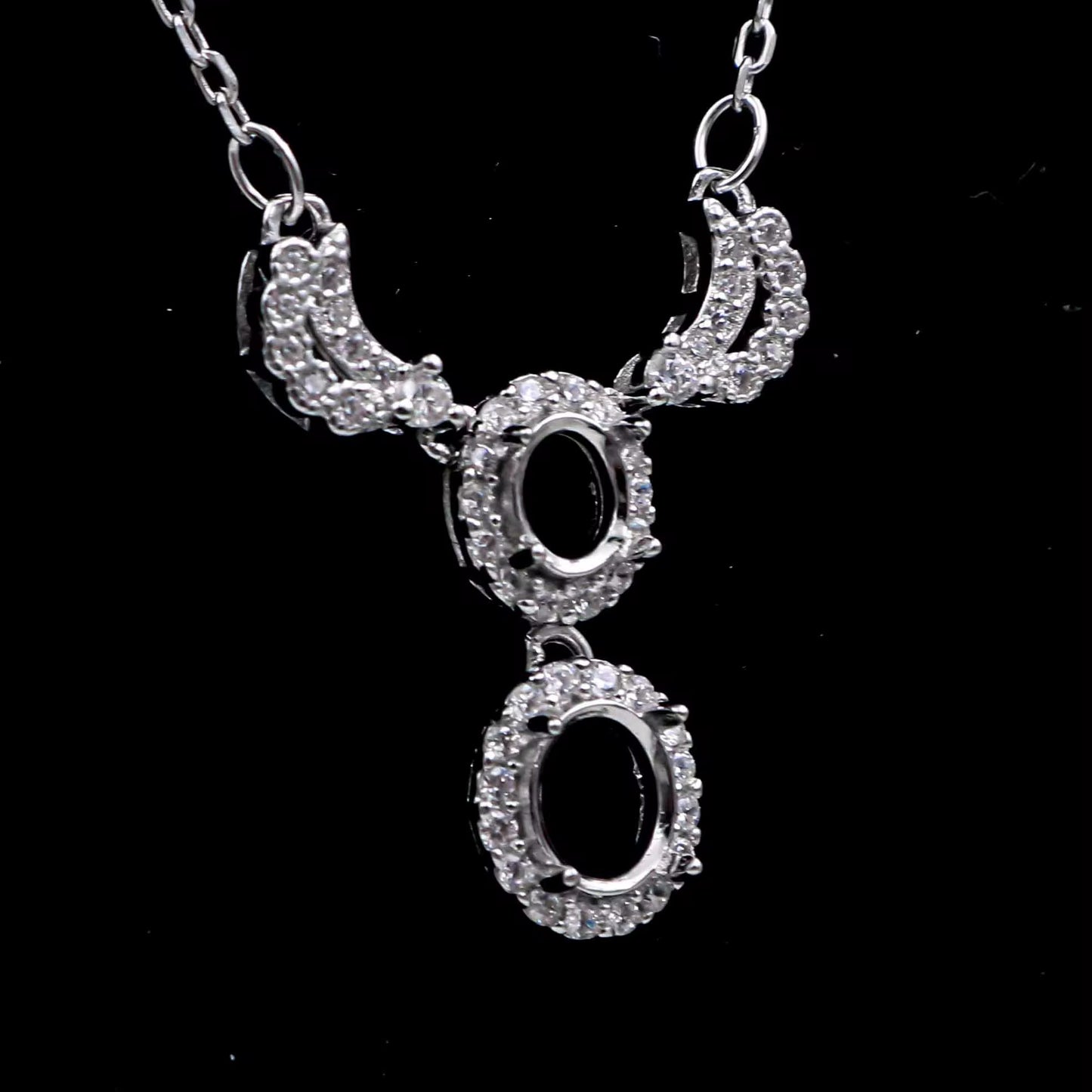 925 Sterling Silver and Cubic Zirconia Necklace