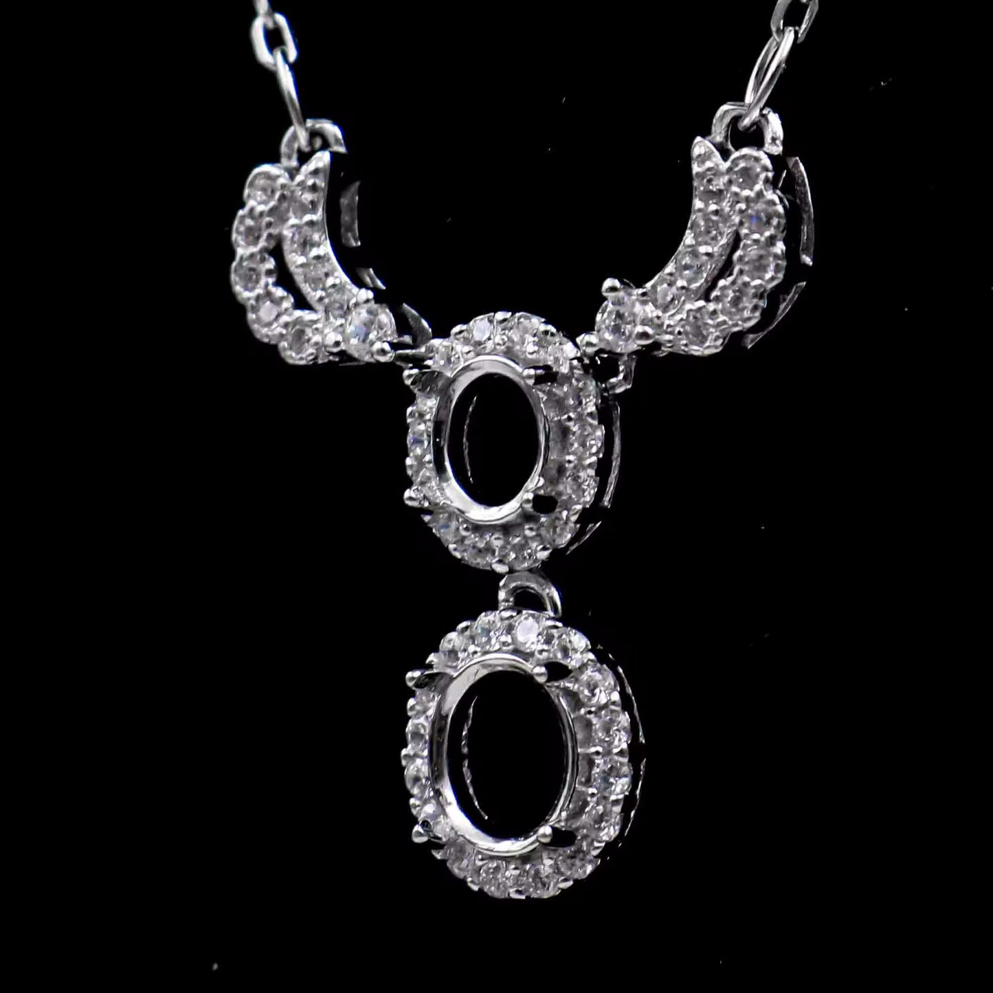 925 Sterling Silver and Cubic Zirconia Necklace