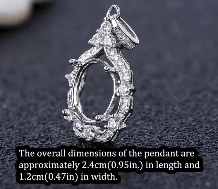 925 Sterling Silver and Cubic Zirconia Pendant-Bird Jewellery Settings