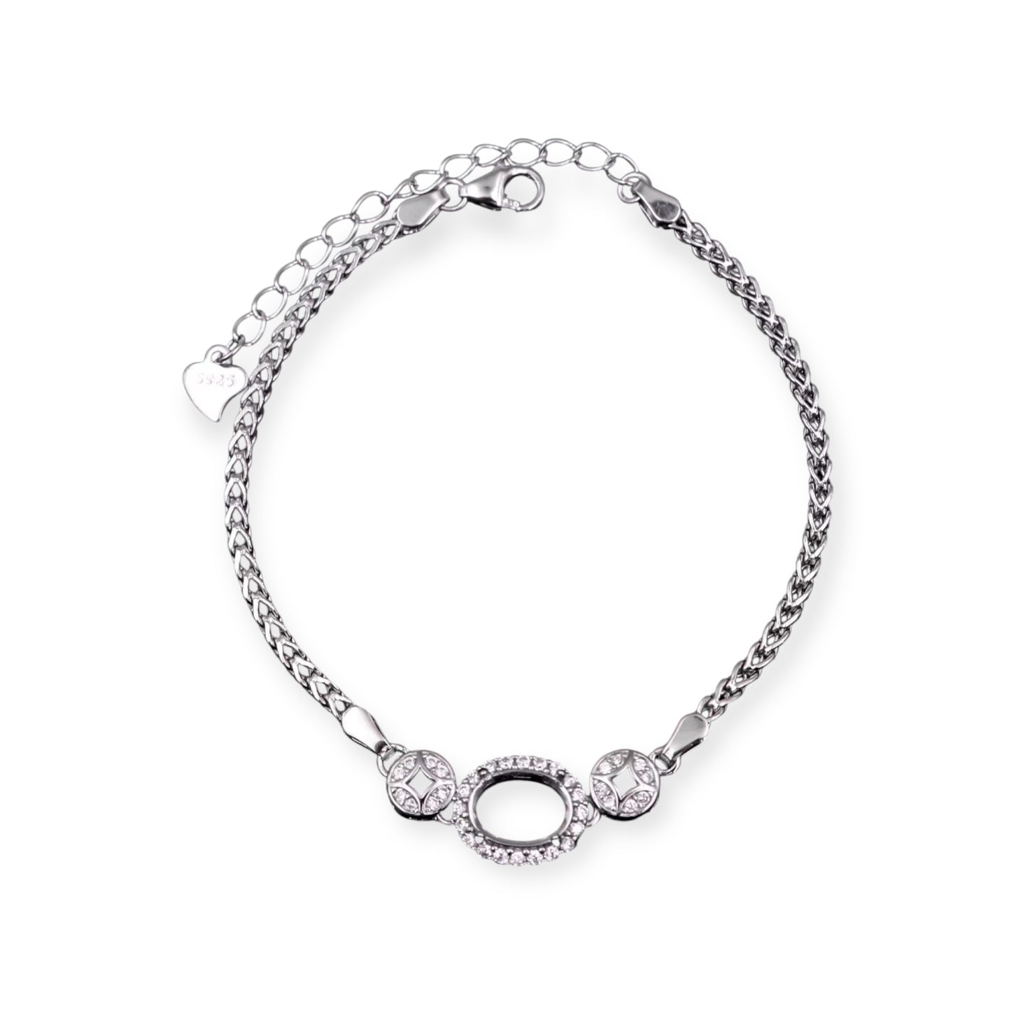 925 Sterling Silver and Cubic Zirconia Bracelet