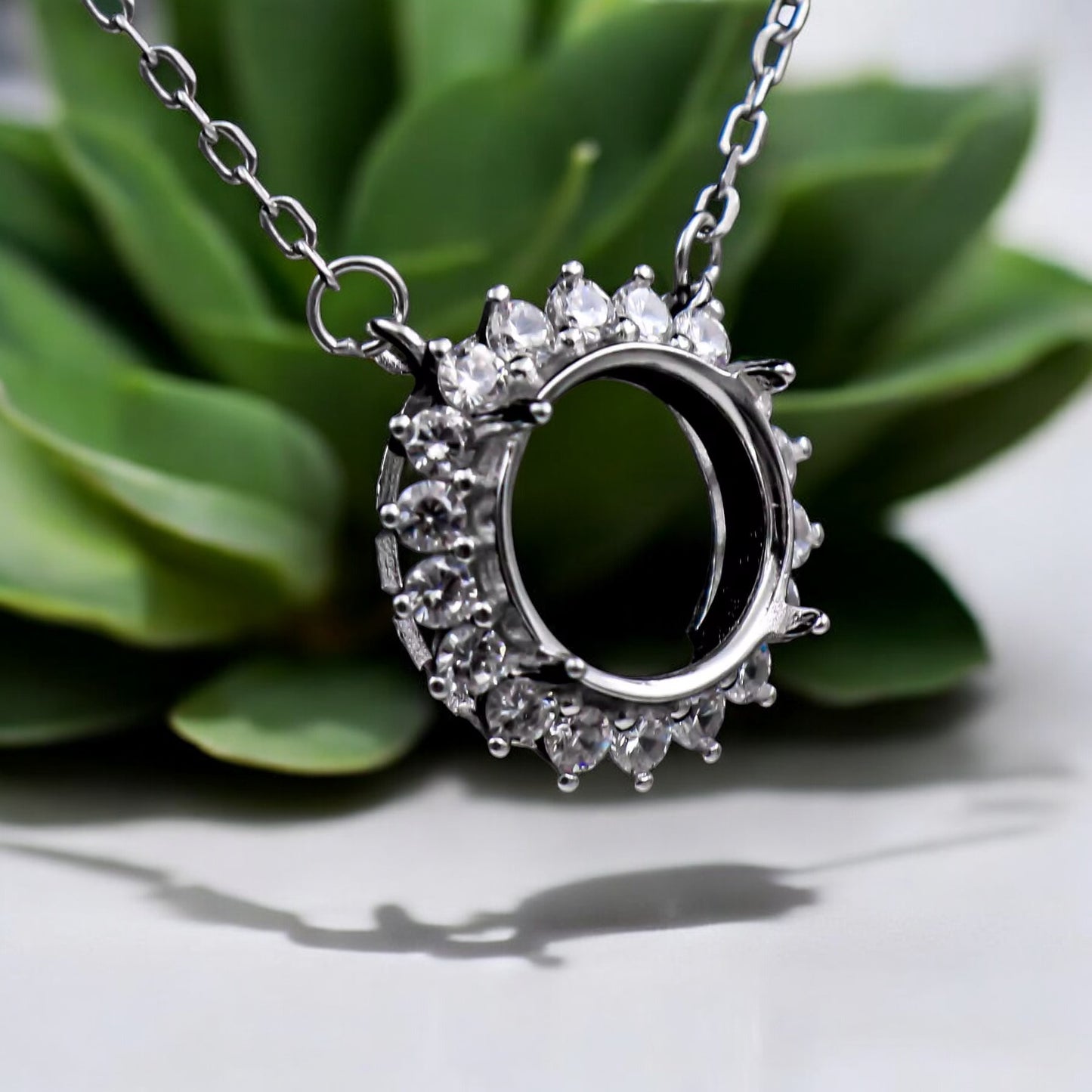 925 Sterling Silver and Cubic Zirconia Necklace