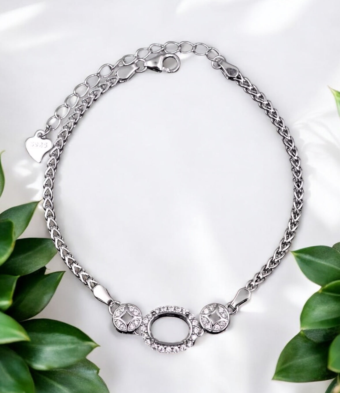 925 Sterling Silver and Cubic Zirconia Bracelet