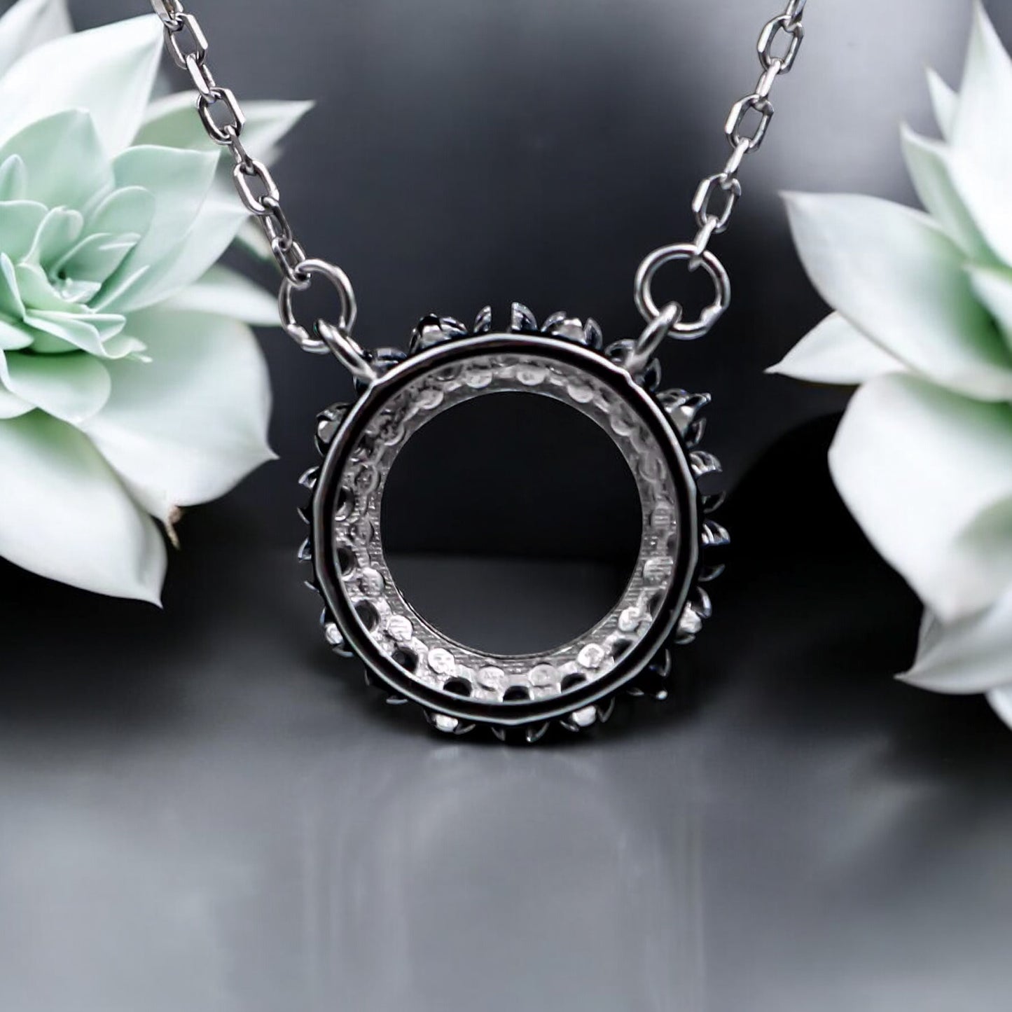 925 Sterling Silver and Cubic Zirconia Necklace