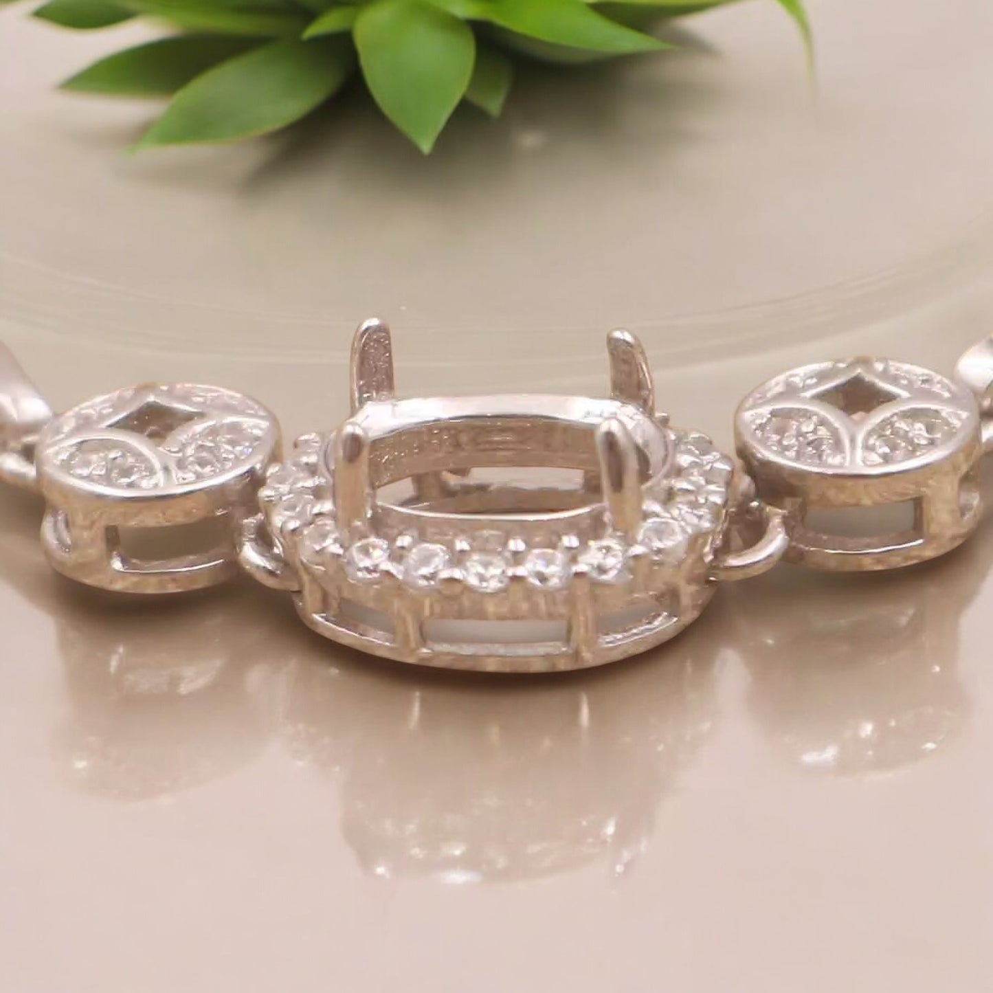 925 Sterling Silver and Cubic Zirconia Bracelet