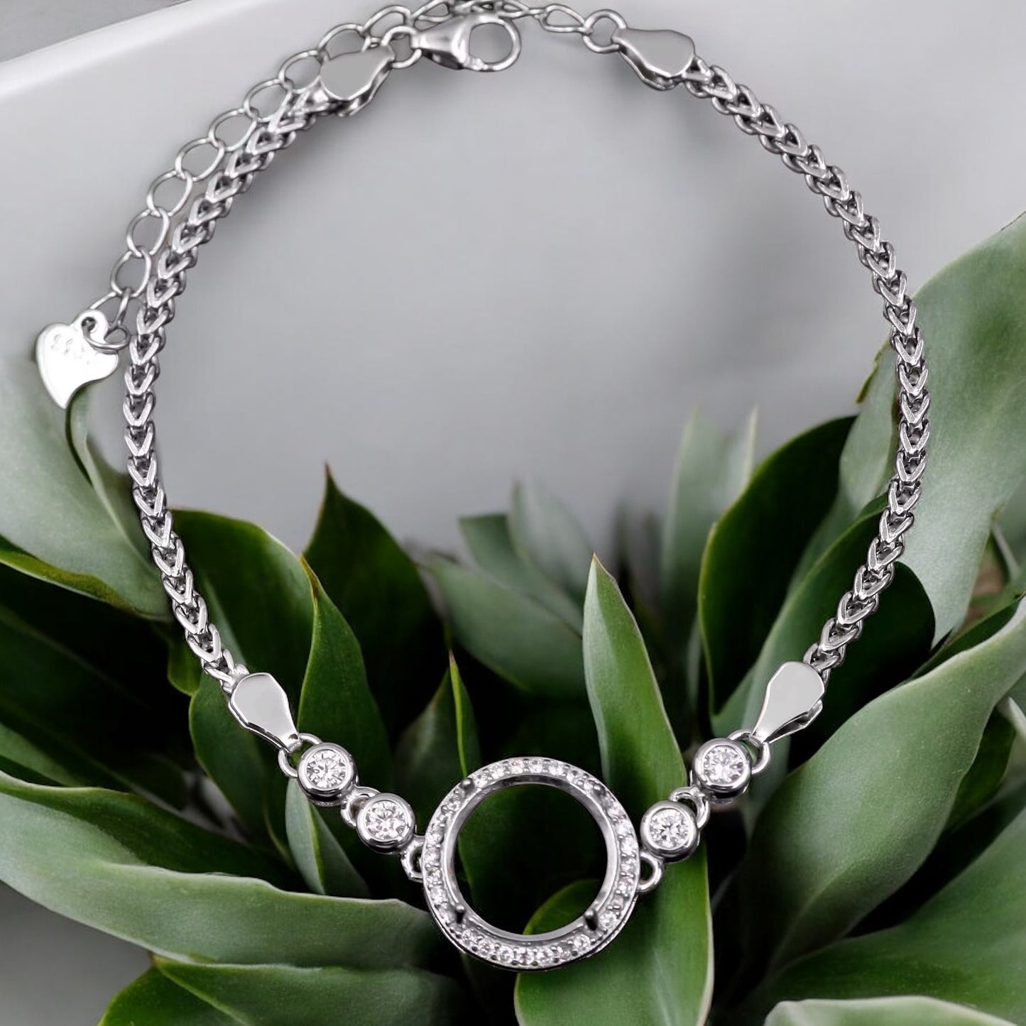 925 Sterling Silver and Cubic Zirconia Bracelet