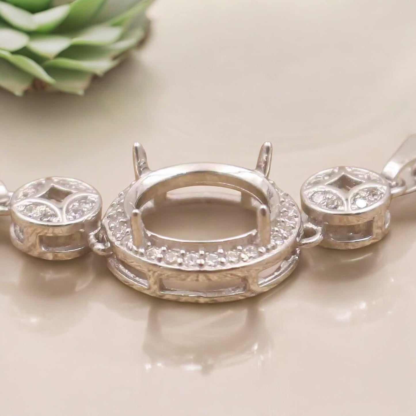 925 Sterling Silver and Cubic Zirconia Bracelet