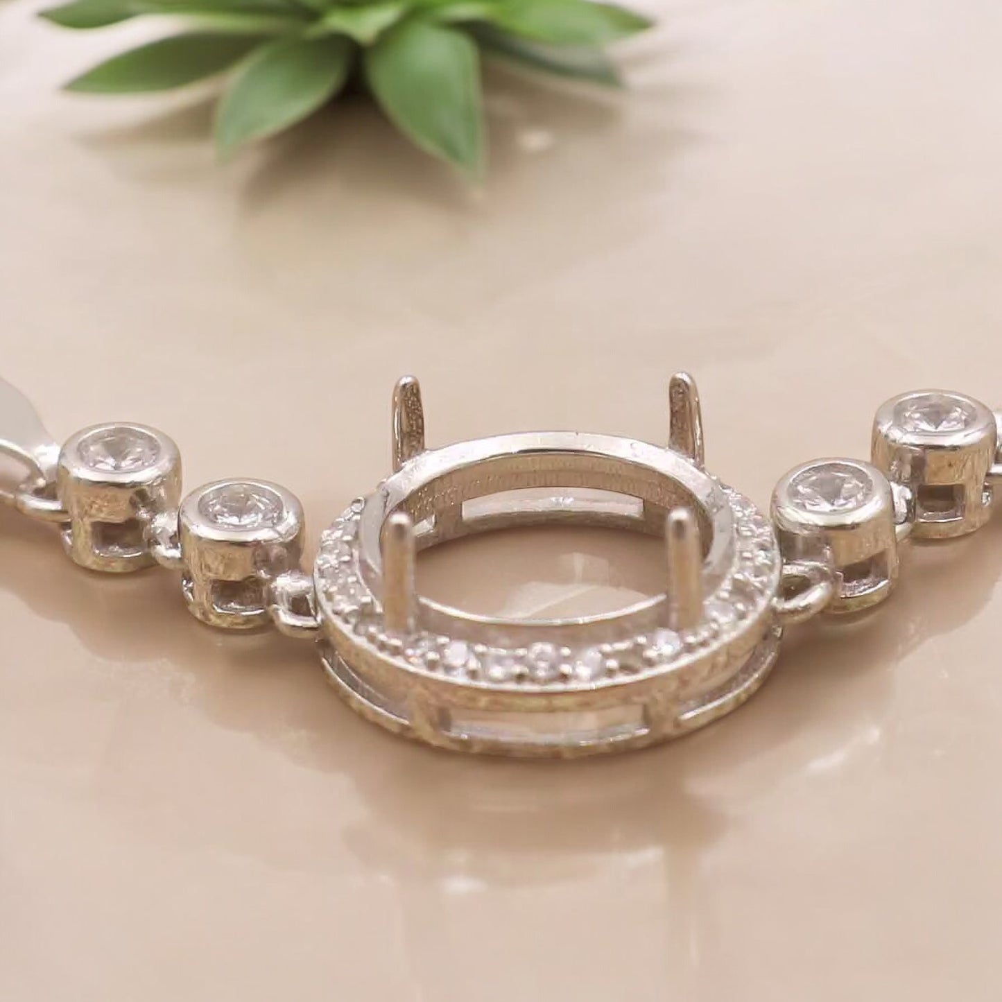 925 Sterling Silver and Cubic Zirconia Bracelet