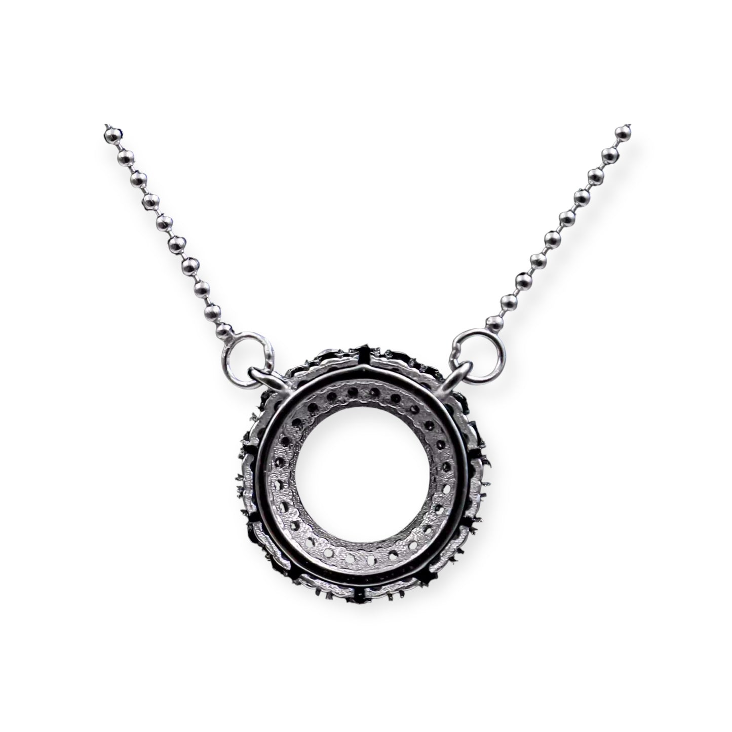 925 Sterling Silver and Cubic Zirconia Pendant Necklace