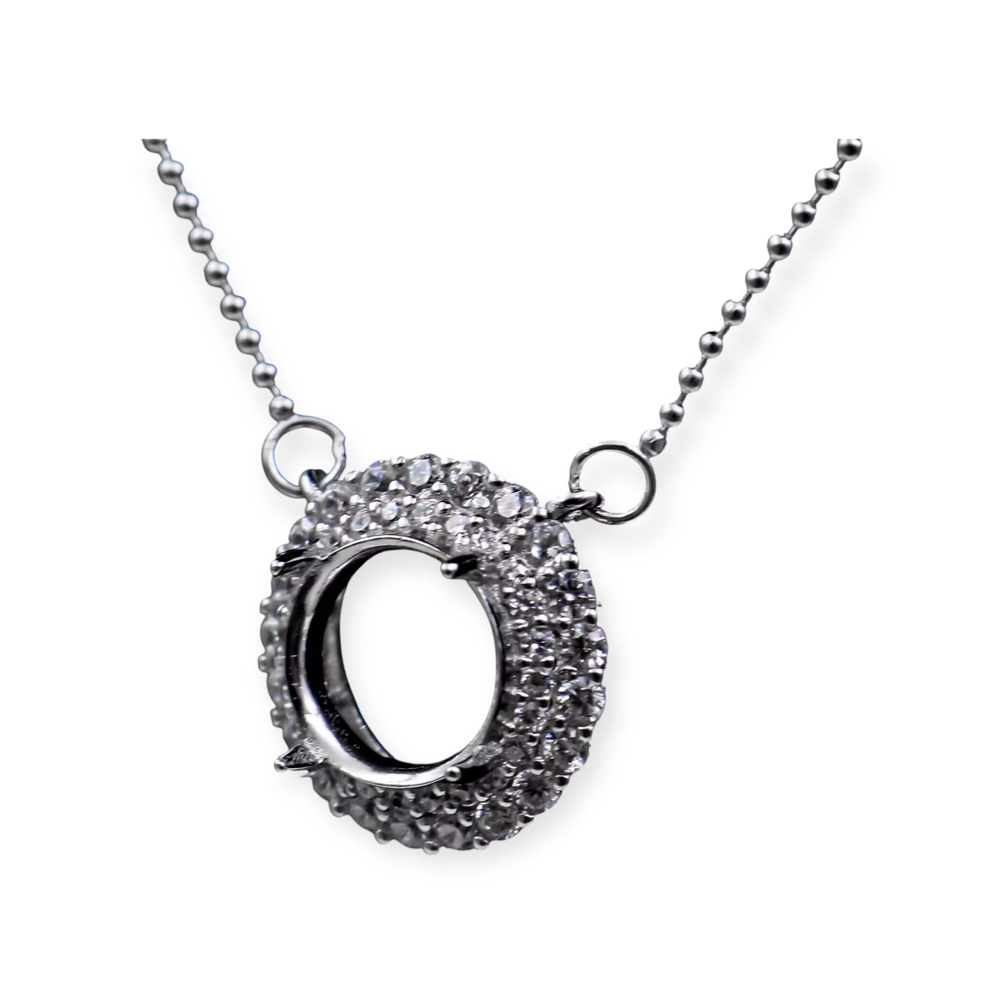 925 Sterling Silver and Cubic Zirconia Pendant Necklace
