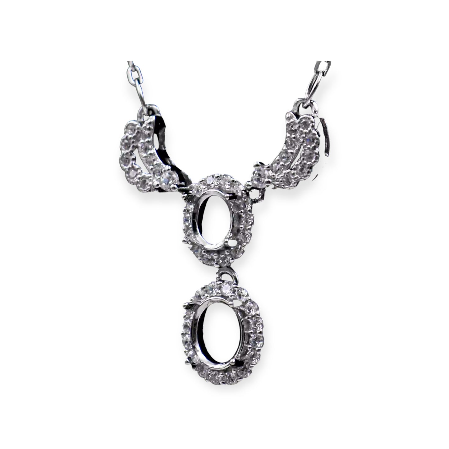 925 Sterling Silver and Cubic Zirconia Necklace