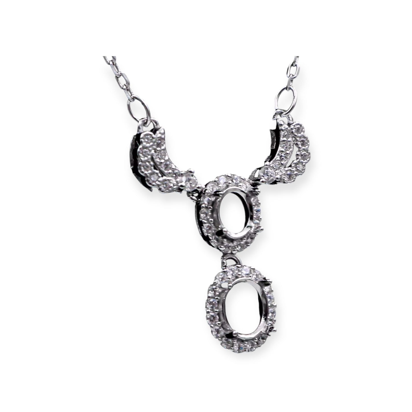 925 Sterling Silver and Cubic Zirconia Necklace