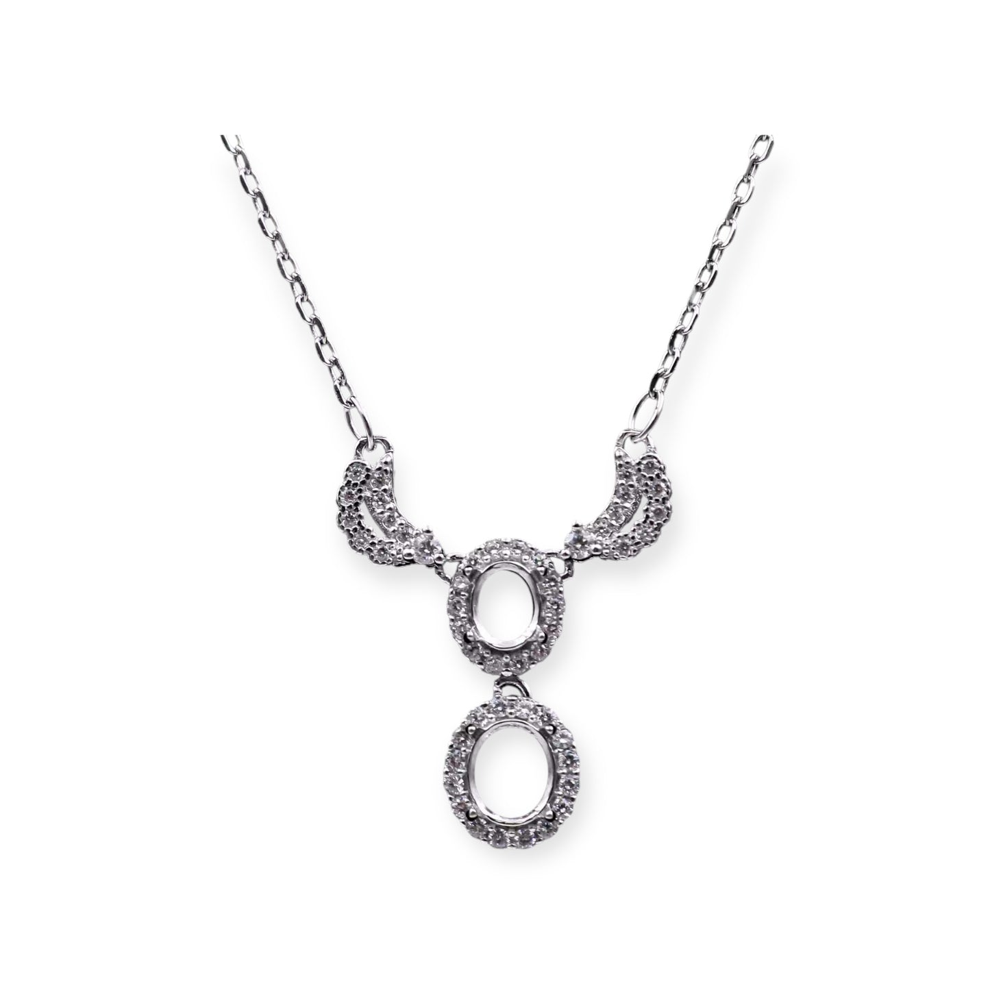 925 Sterling Silver and Cubic Zirconia Necklace