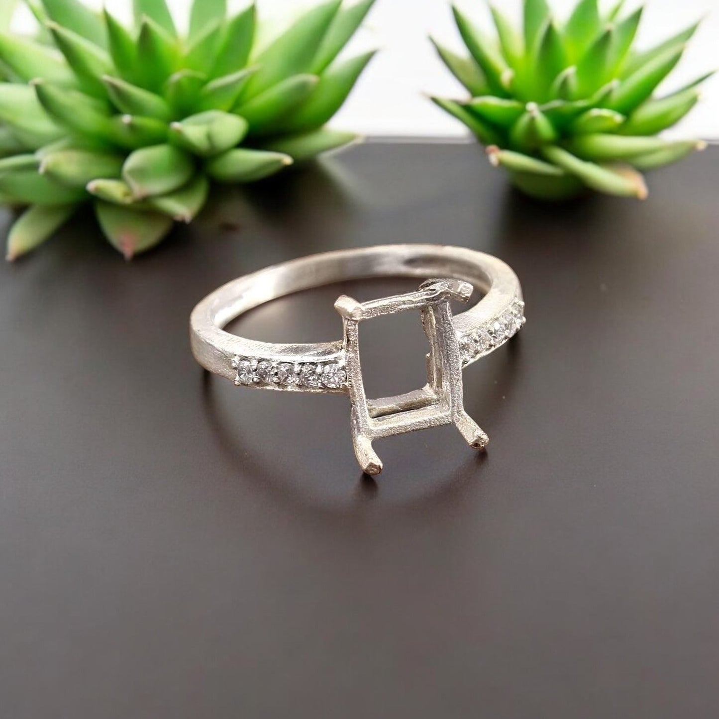 925 Sterling Silver and Cubic Zirconia Ring-Bird Jewellery Settings