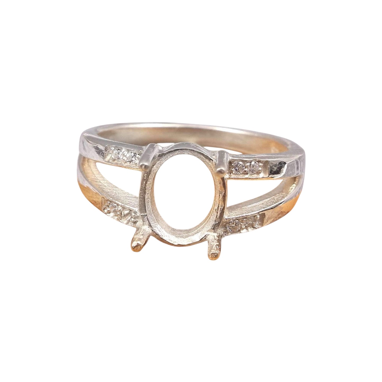 925 Sterling Silver and Cubic Zirconia Ring-Bird Jewellery Settings