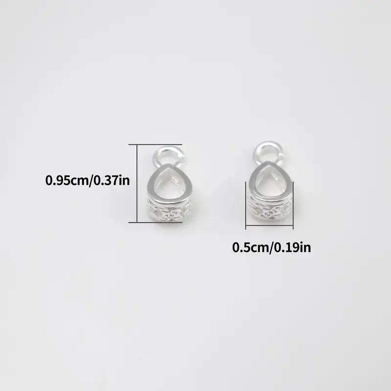 925 Sterling Silver Open Loop Fancy Bail
