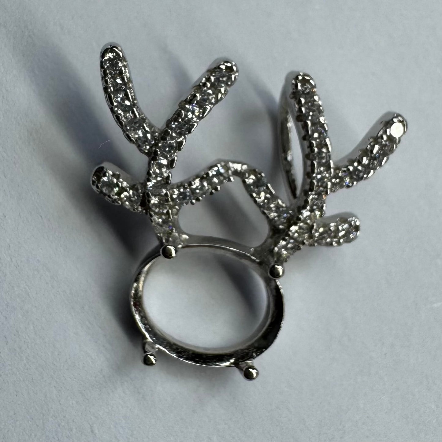 925 Sterling Silver and Cubic Zirconia Pendant