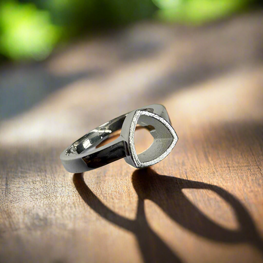 925 Sterling Silver Bezel Set Ring