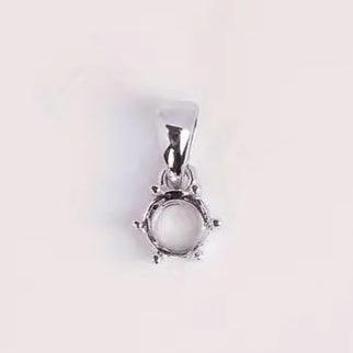 925 Sterling Silver Star Prong Pendant - Bird Jewellery Settings