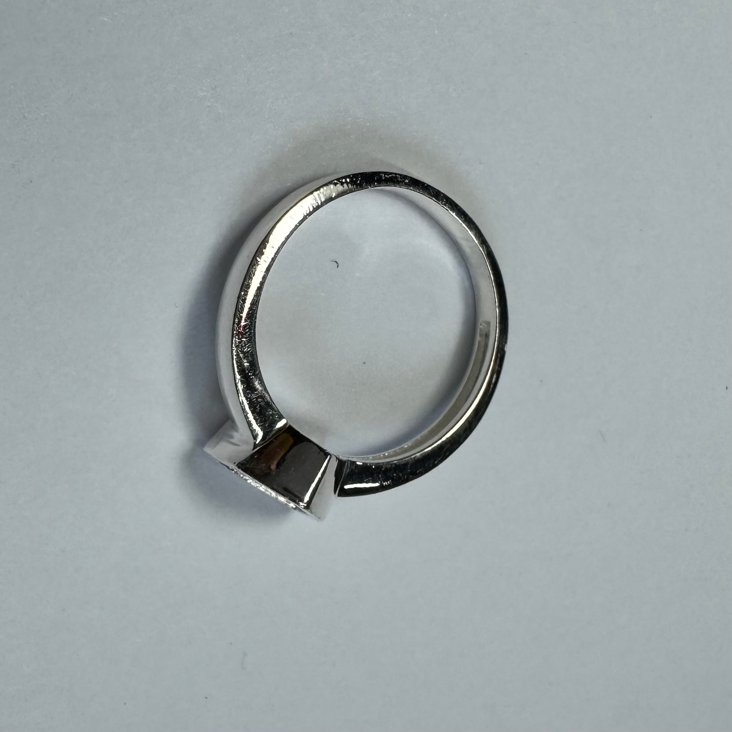 925 Sterling Silver Bezel Set Ring