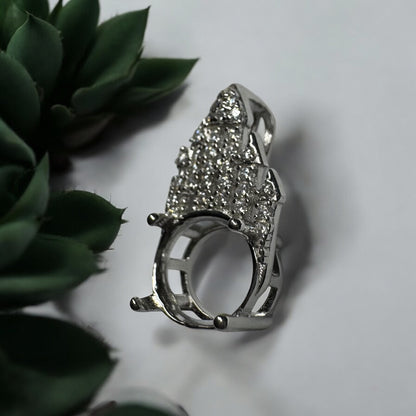 925 Sterling Silver and Cubic Zirconia Pendant