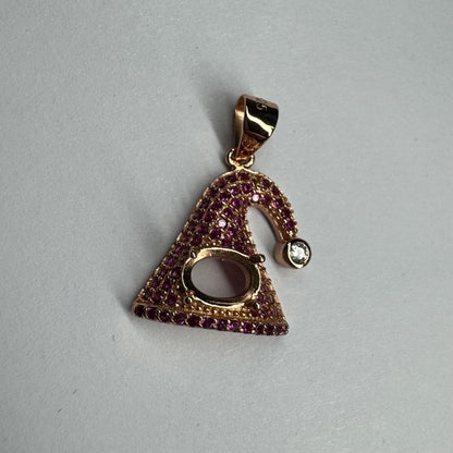 925 Sterling Silver Rose Gold Coated Pendant