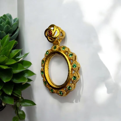 925 Sterling Silver Gold Coated Pendant
