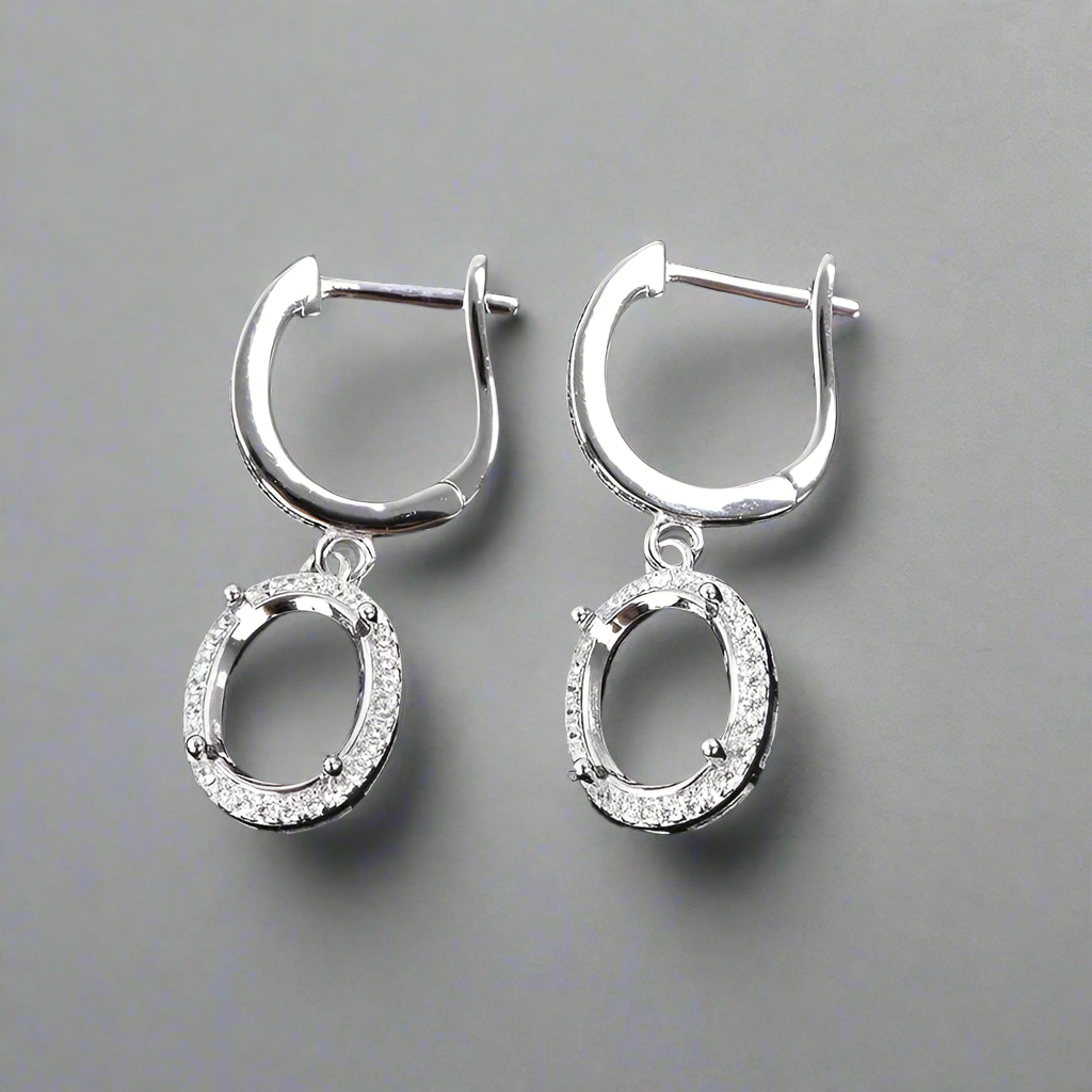 925 Sterling Silver and Cubic Zirconia Earrings