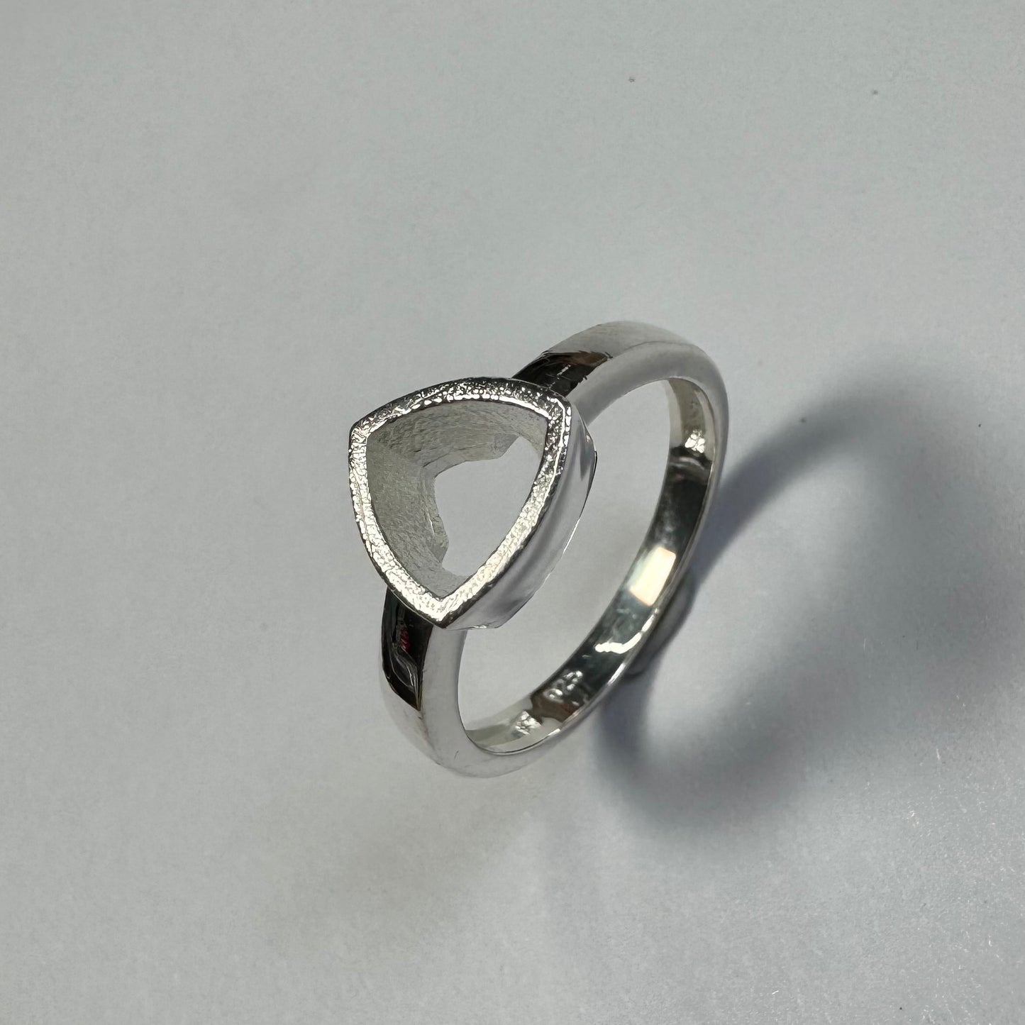 925 Sterling Silver Bezel Set Ring