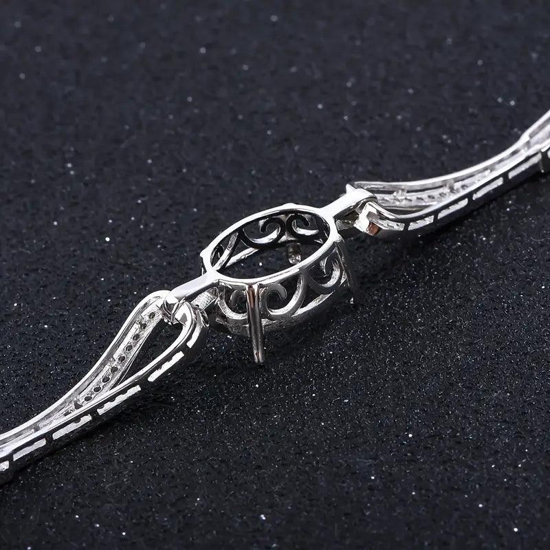 925 Sterling Silver and Cubic Zirconia Bracelet - Bird Jewellery Settings