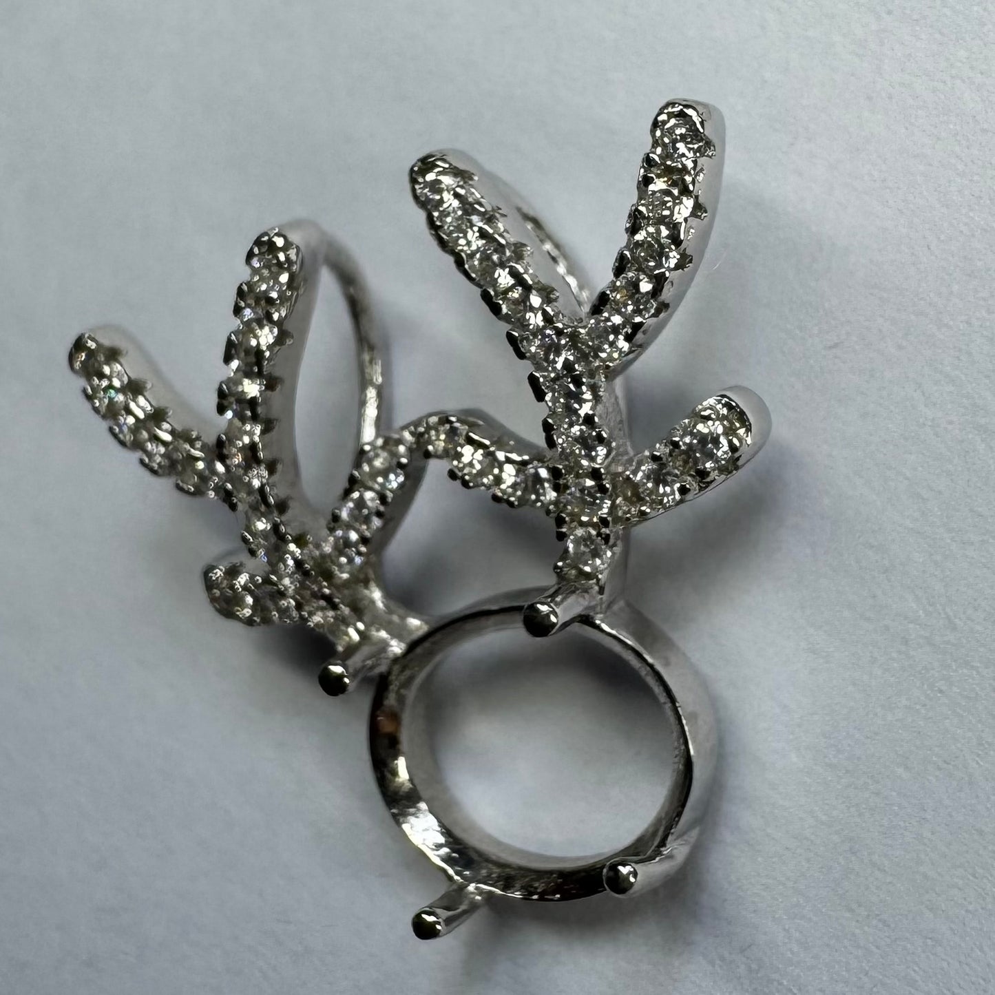 925 Sterling Silver and Cubic Zirconia Pendant