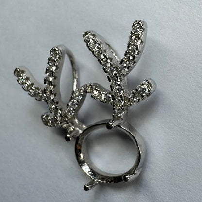 925 Sterling Silver and Cubic Zirconia Pendant