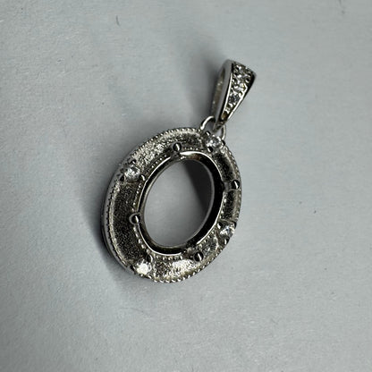 925 Sterling Silver and Cubic Zirconia Pendant