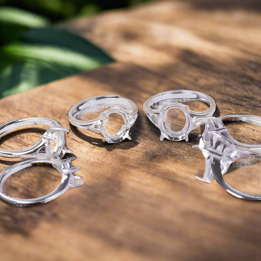 925 Sterling Silver Adjustable Ring-Bird Jewellery Settings