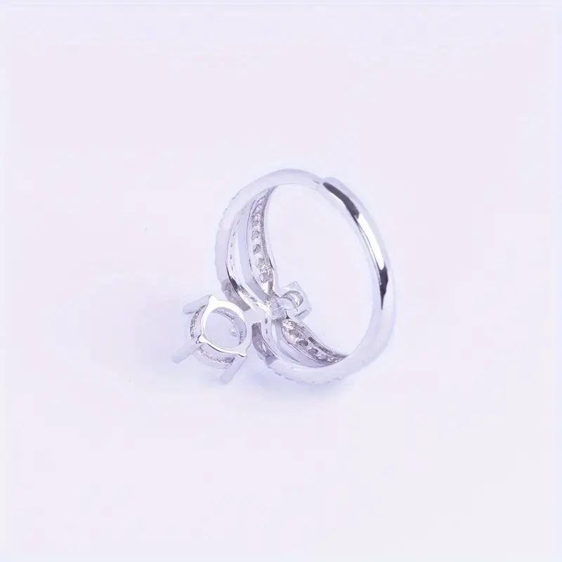 925 Sterling Silver Adjustable Crown Ring - Bird Jewellery Settings