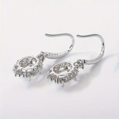 925 Sterling Silver and Cubic Zirconia Earrings - Bird Jewellery Settings