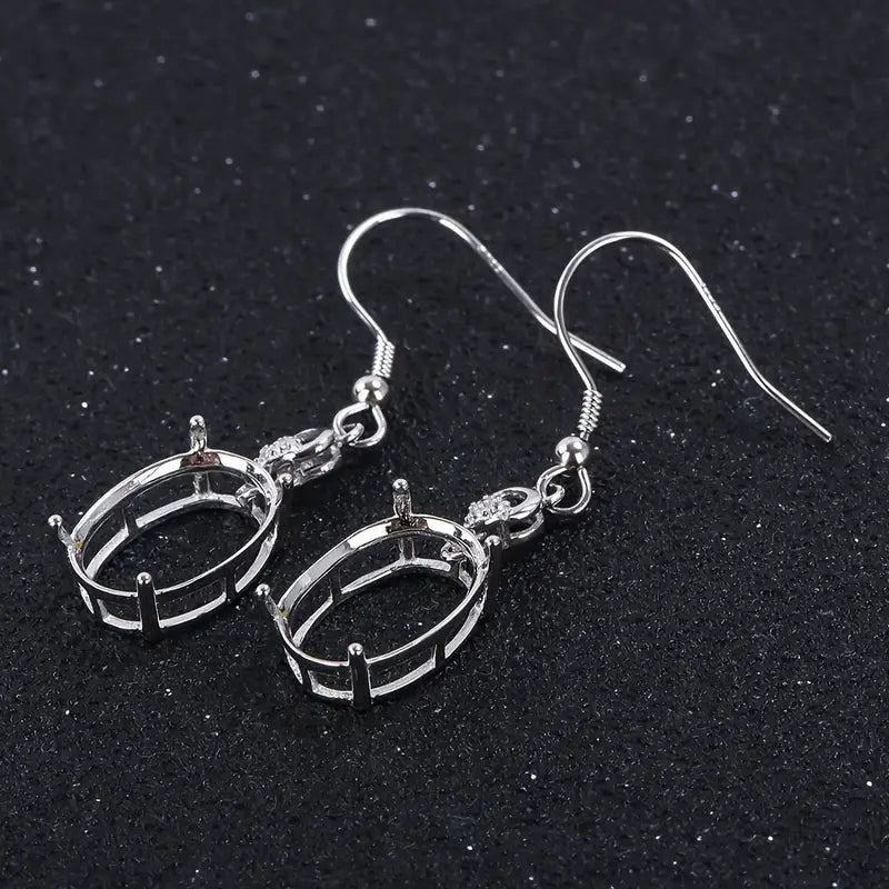 925 Sterling Silver and Cubic Zirconia Earrings - Bird Jewellery Settings