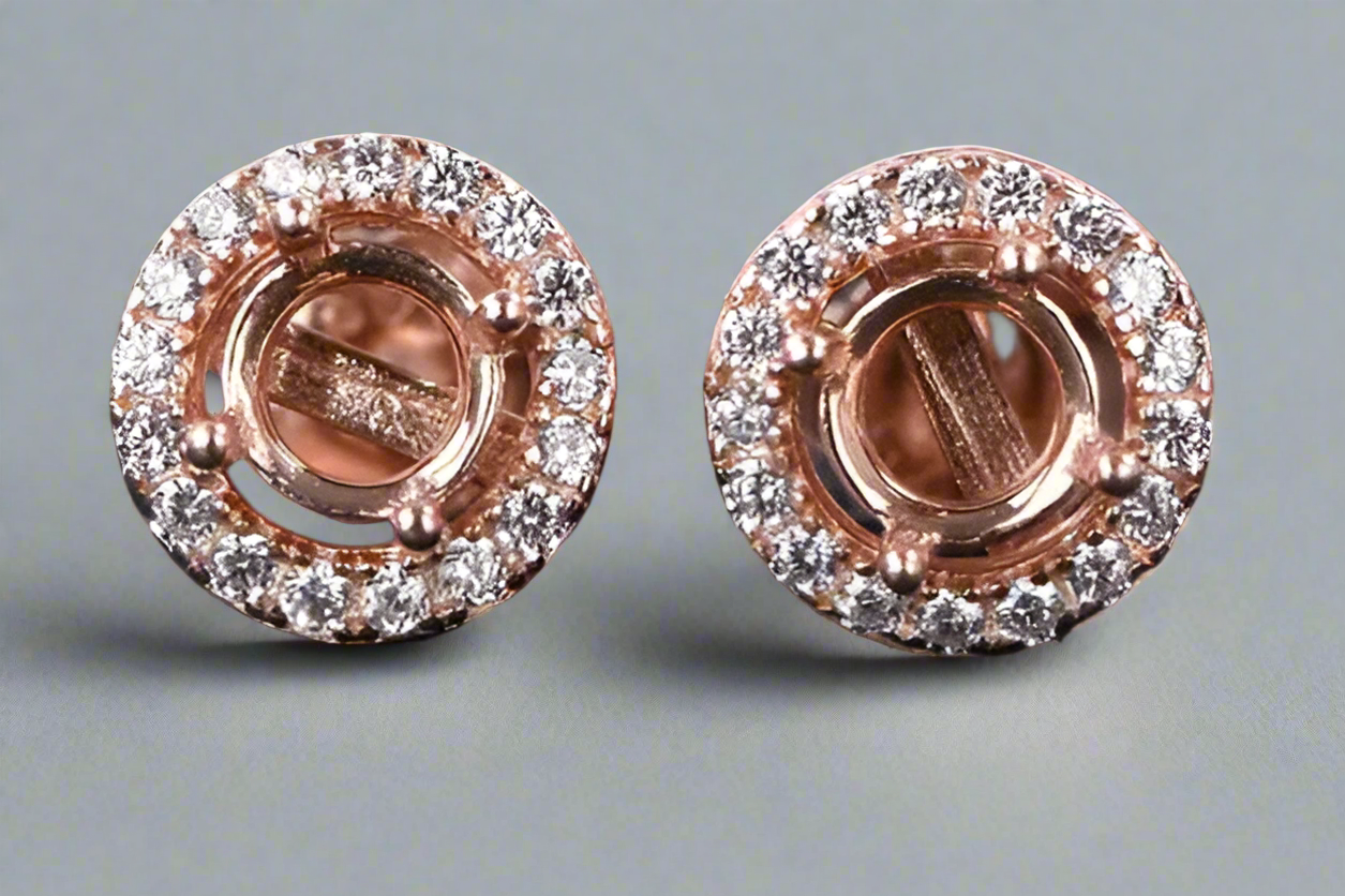 925 Sterling Silver and Cubic Zirconia Stud Earrings