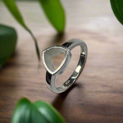 925 Sterling Silver Bezel Set Ring